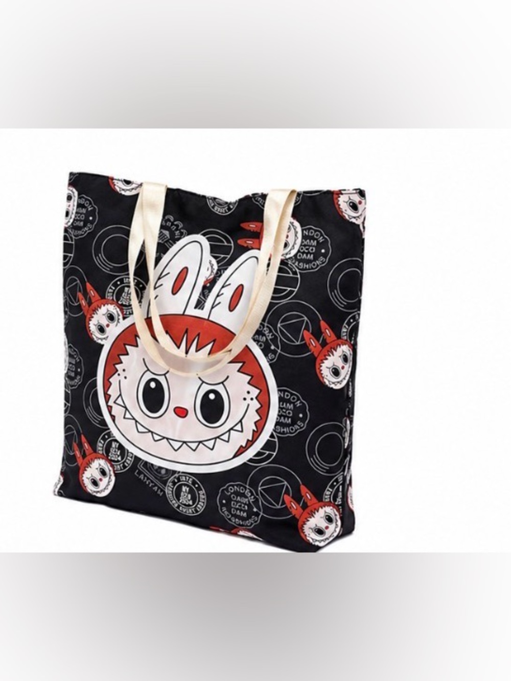 Labubu 13” x 14” Tote Bag Shopping Bag with Long Handles Lightweight School